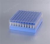 89-3153巴罗克biologix 1.5ml预置2D码冻存管（蓝色盖子）+2英寸蓝色冻存盒