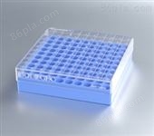 98-0113巴罗克biologix 牌冻存盒 1英寸，100格，蓝色，可扫描